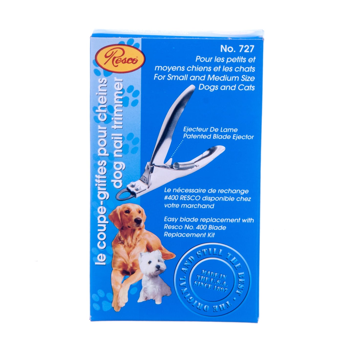 pet nail trimmers with high carbon steel blade - sml/med
