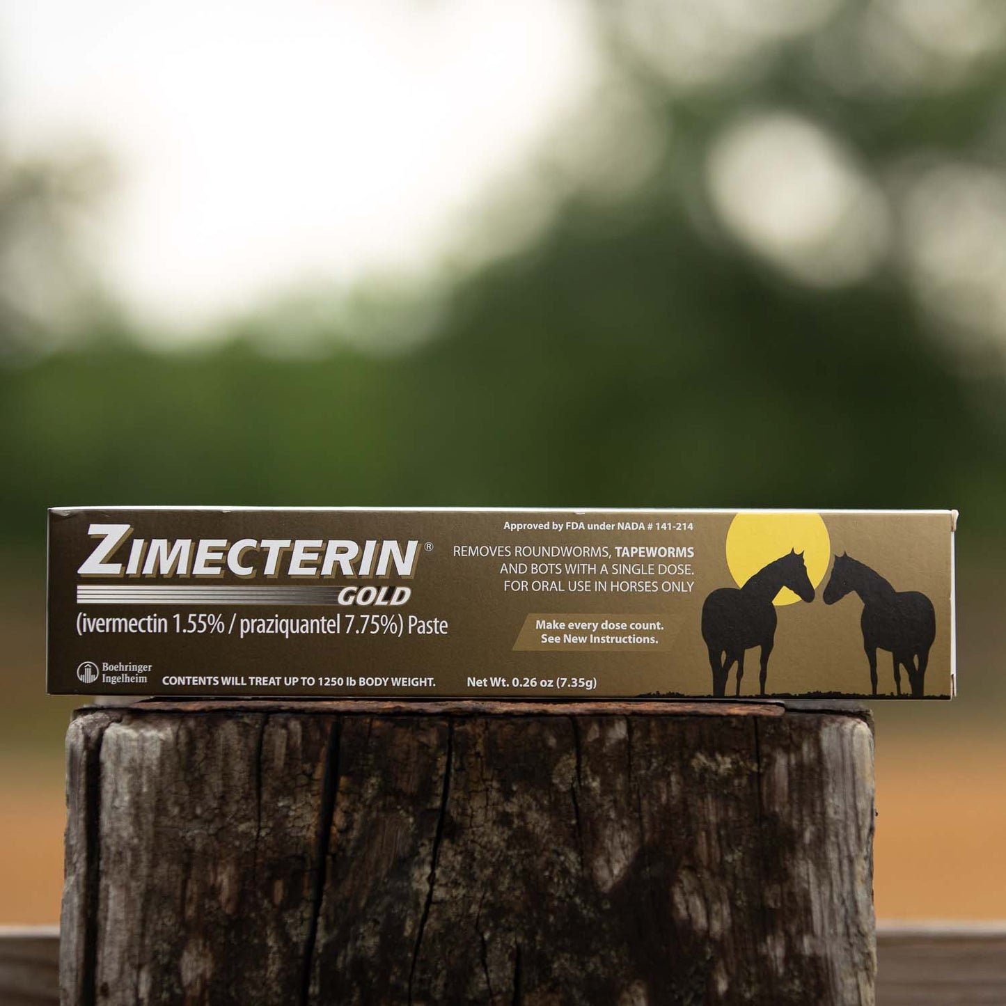 merial zimecterin gold dewormer paste for horses, 7.35gm (packaging may vary)