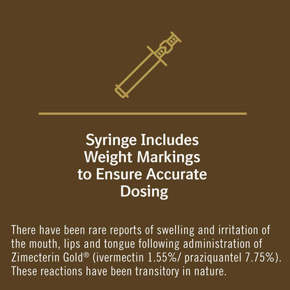 Merial Zimecterin Gold Dewormer Paste for Horses, 7.35gm (Packaging May Vary)