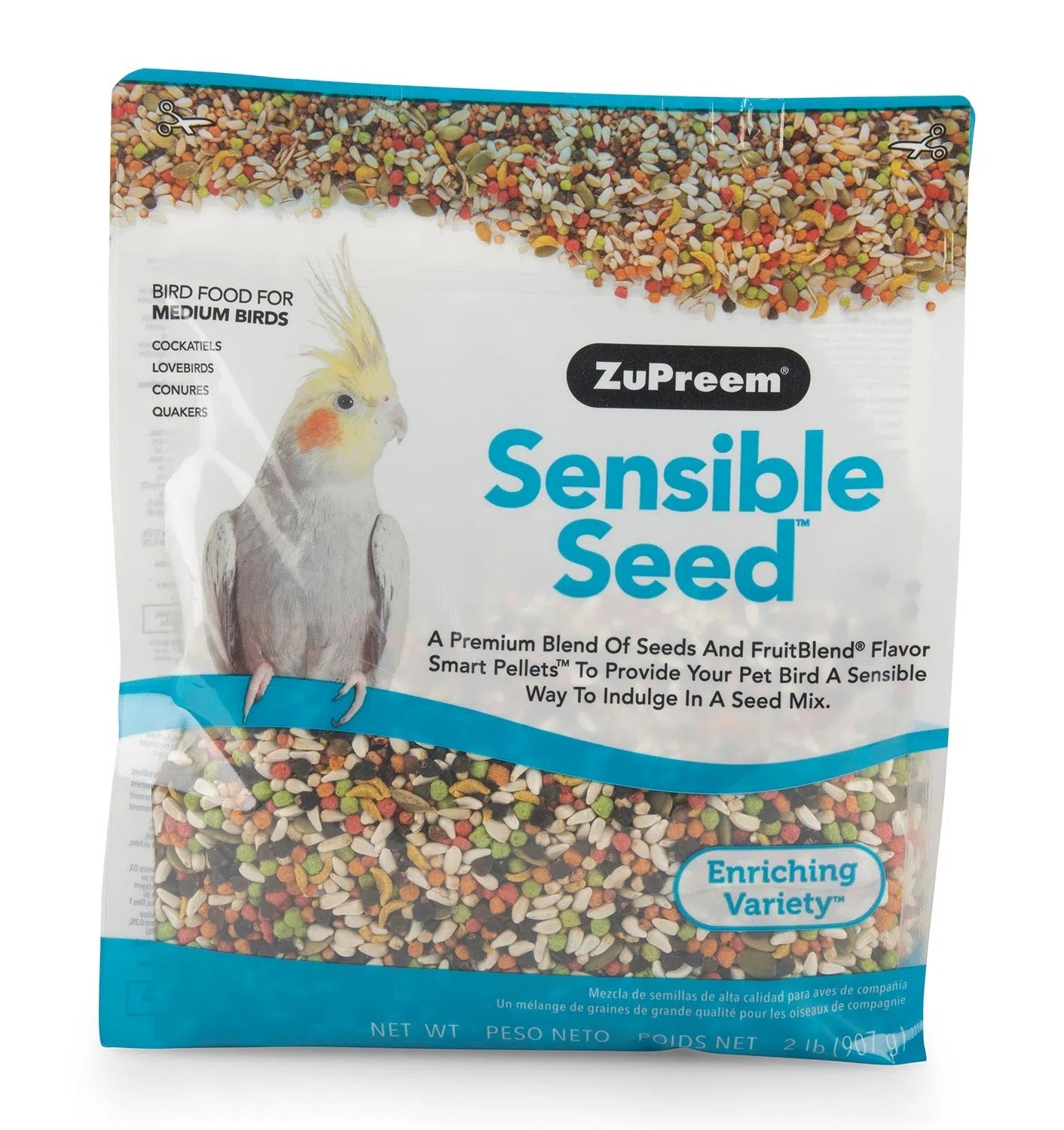 sensible seed bird food for medium birds 2 lb.