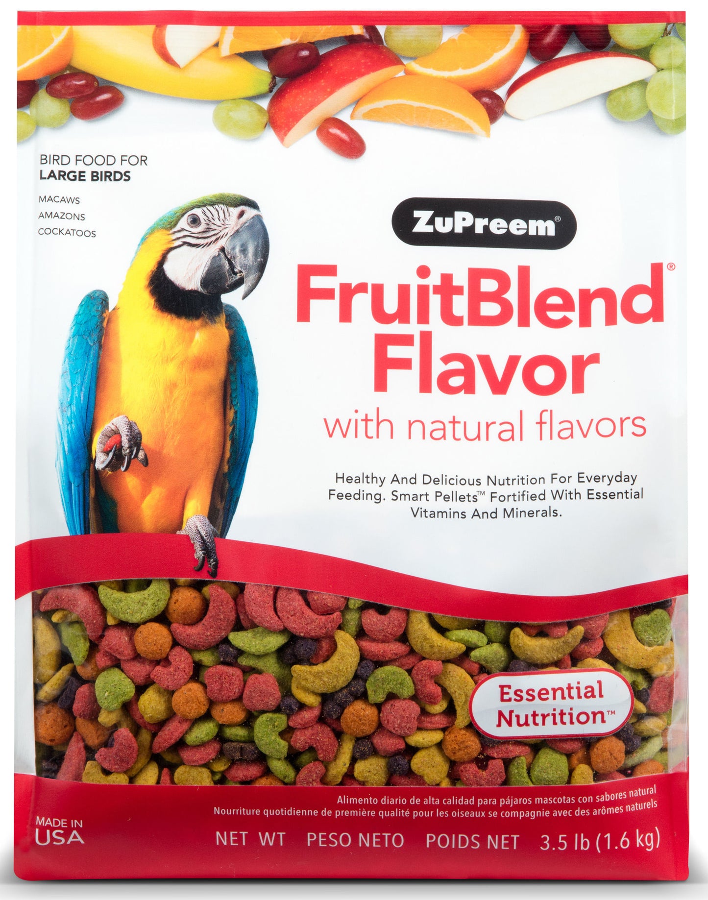 fruit blend, large parrot, 3.5 lb