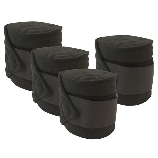 Horse Sense Polo Wraps, 4 Pack, Black