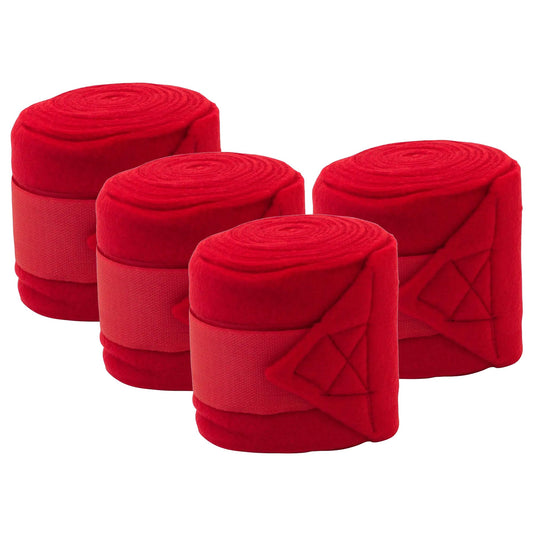 Horse Sense Polo Wraps, 4 Pack, Red