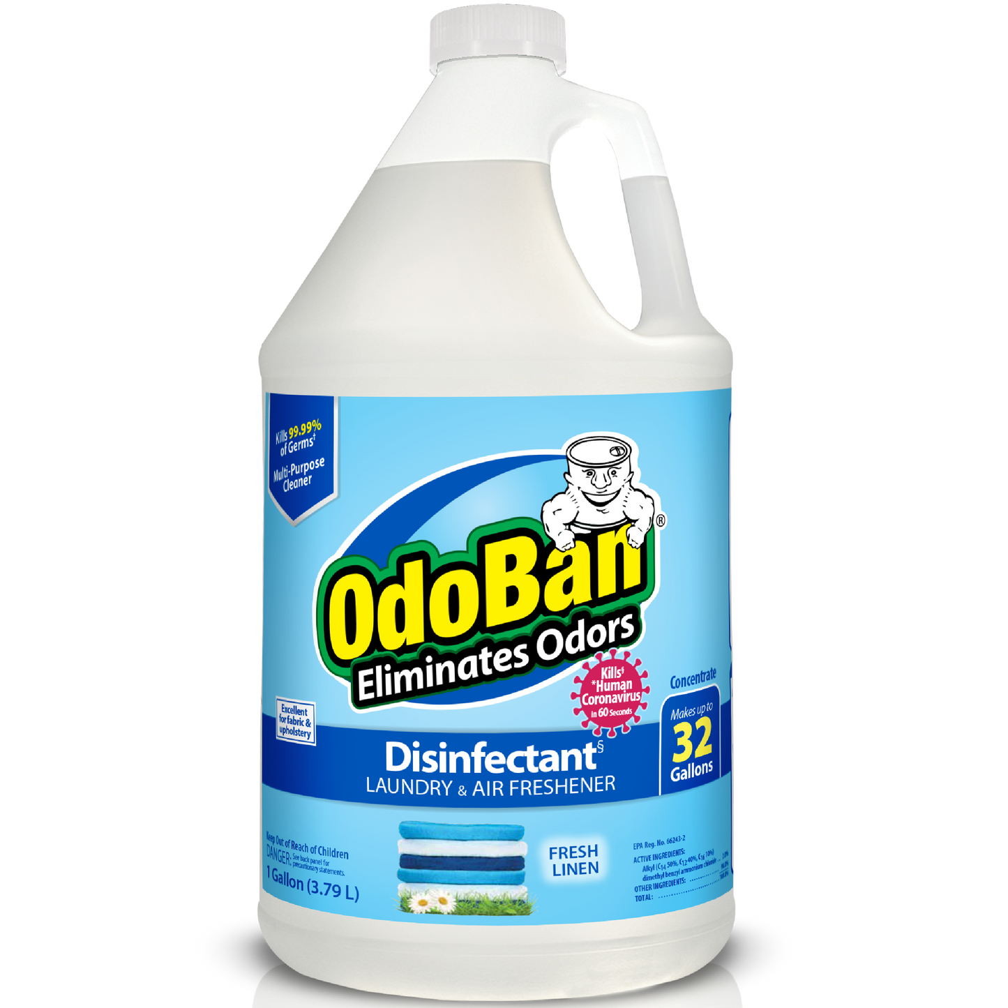 odoban disinfectant concentrate fresh linen 1 gallon