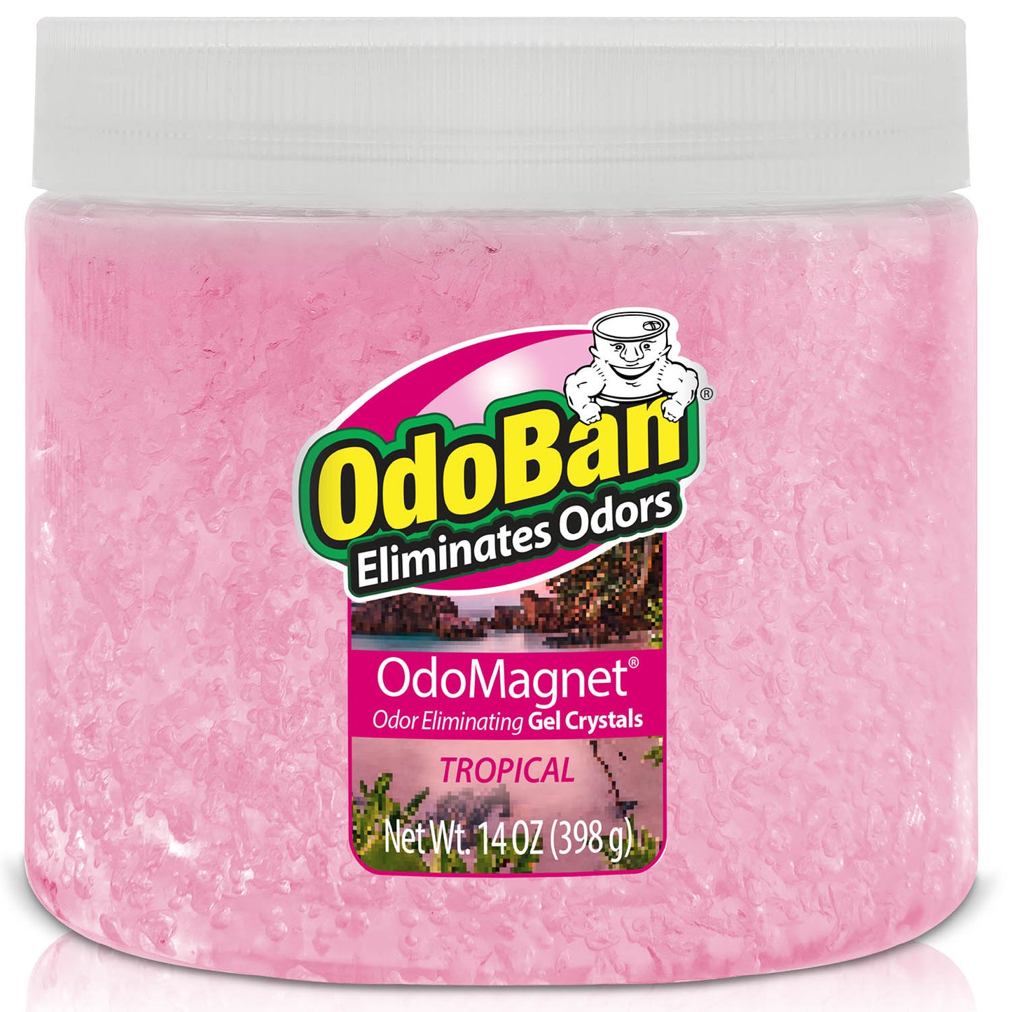 odoban odomagnet odor eliminator tropical gel crystals 14oz