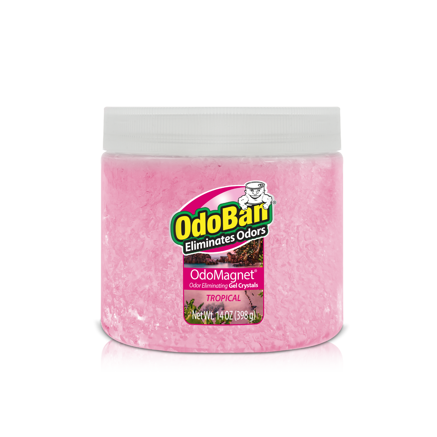 odoban odomagnet odor eliminator tropical gel crystals 14oz