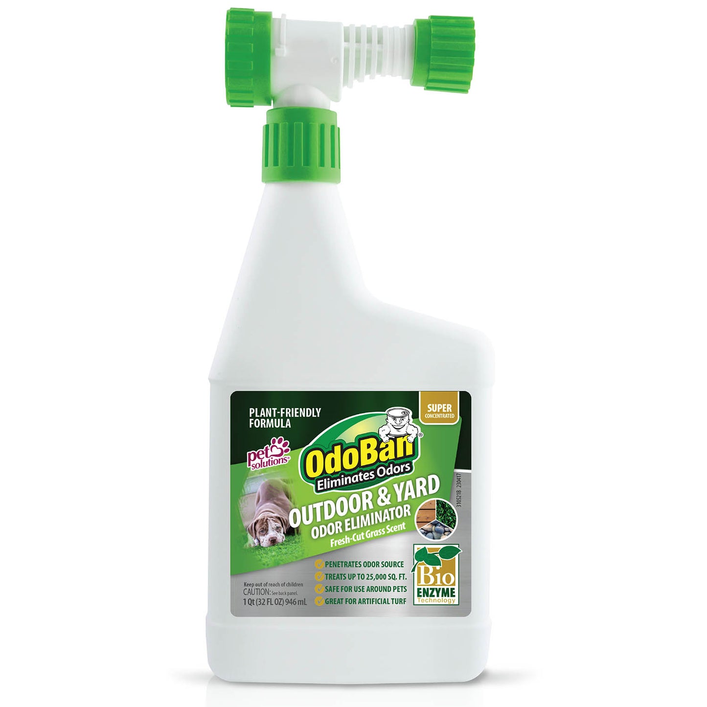 odoban outdoor & yard odor eliminator super concentrate with hose end sprayer 32oz