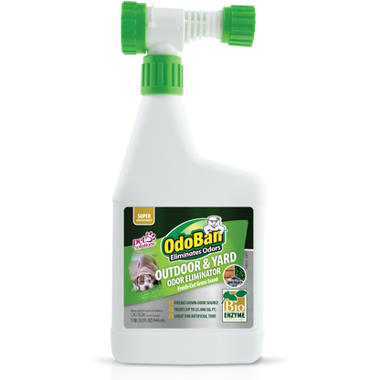 OdoBan Outdoor & Yard Odor Eliminator Super Concentrate with Hose End Sprayer 32oz