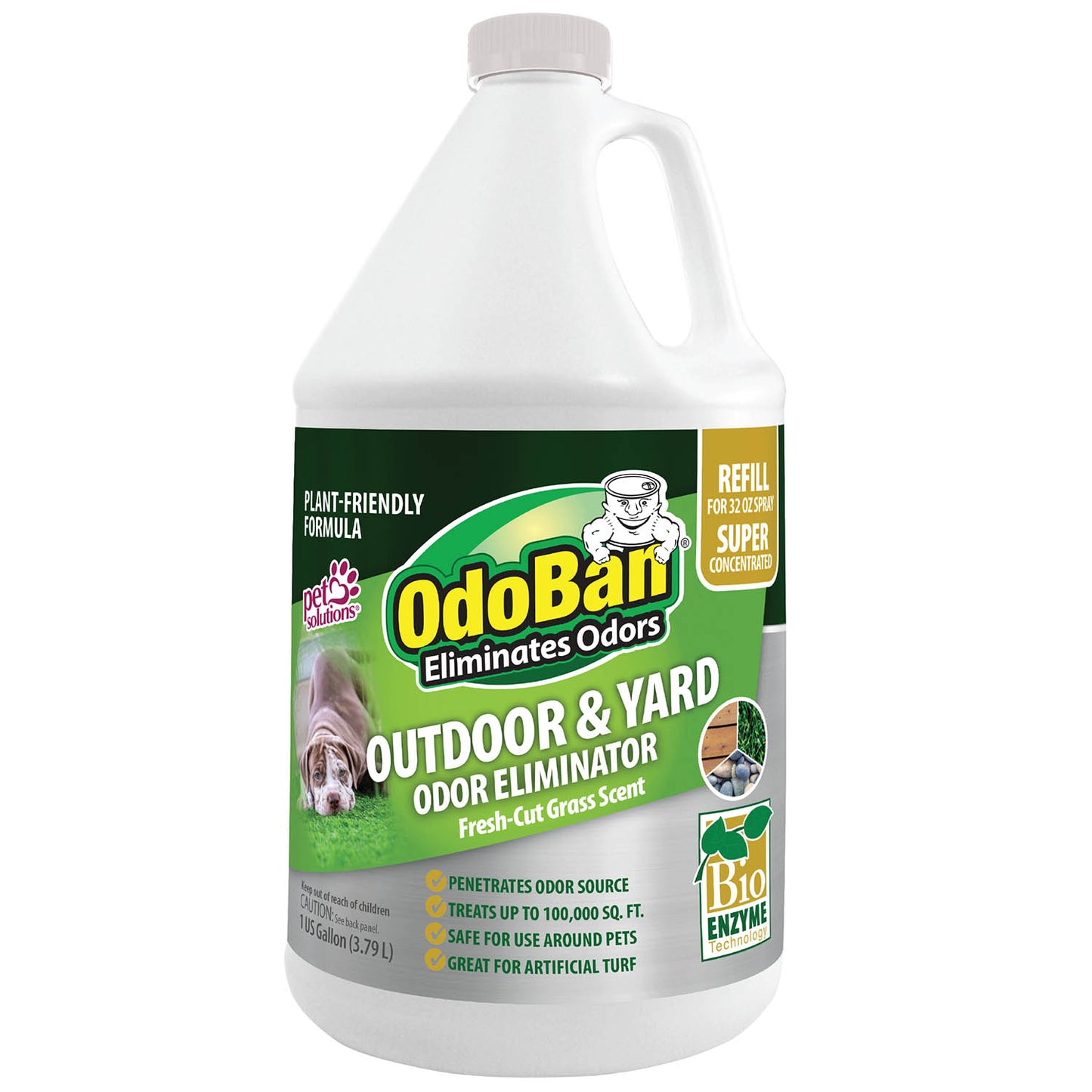 odoban outdoor & yard odor eliminator super concentrate refill 1 gallon
