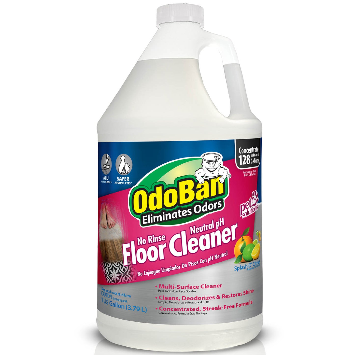 odoban no rinse neutral ph floor cleaner concentrate 1 gallon