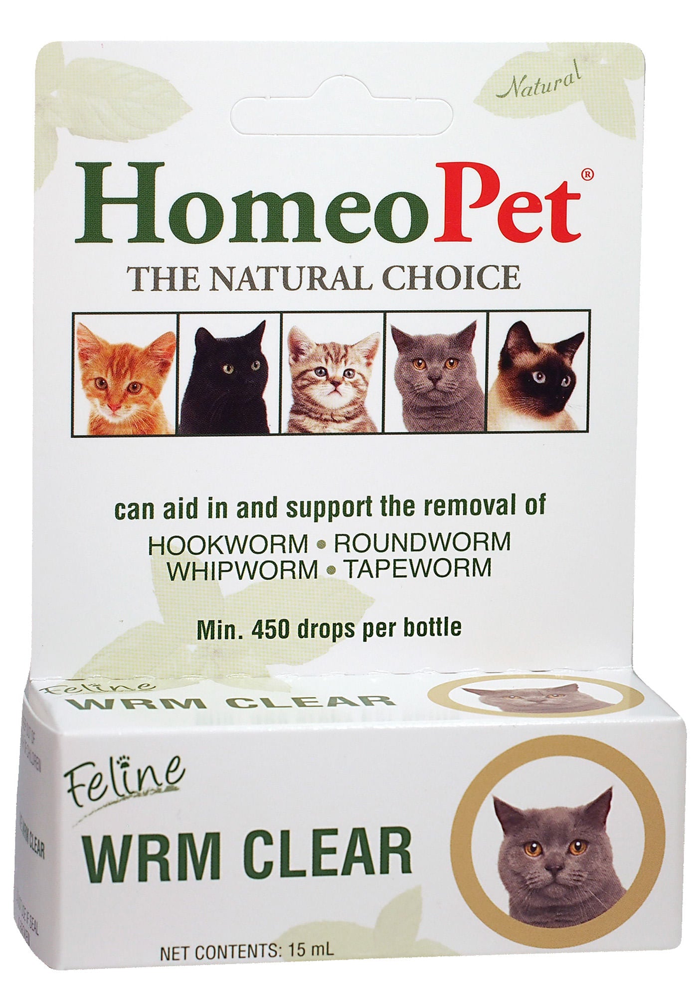 homeopet wrm clear feline 15 ml