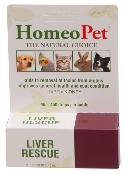 Homeopet Liver Rescue, 15 mL (Formerly Cleanz Detox)