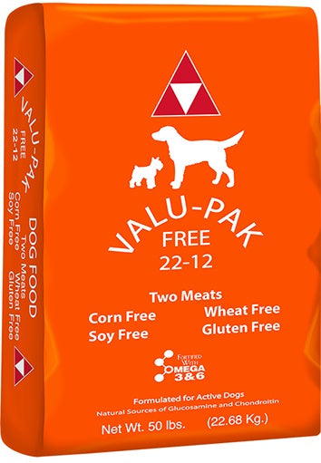 50 lb ValuPak 22/12 Dog Food (Orange Bag)