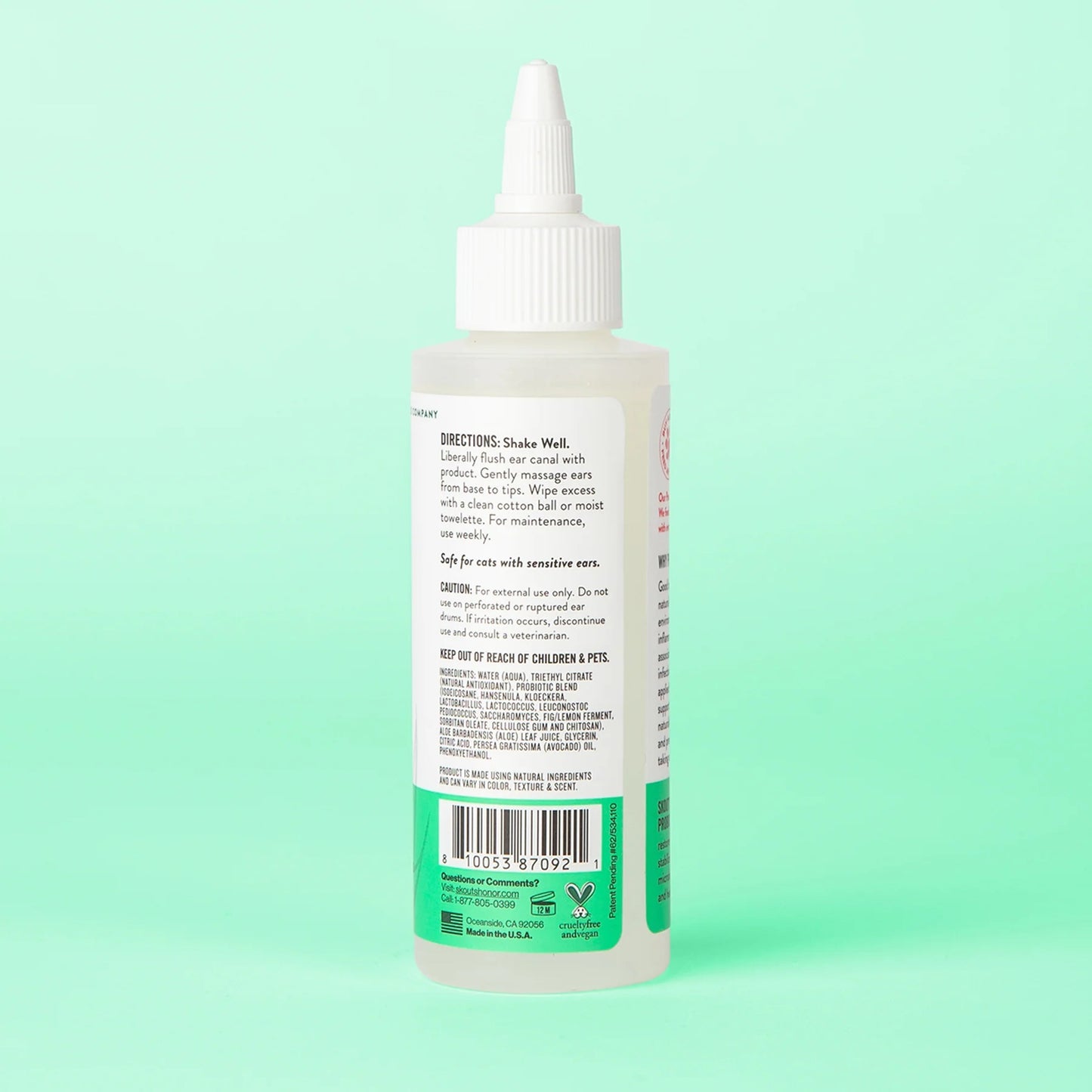 cat probiotic ear cleaner, 4oz