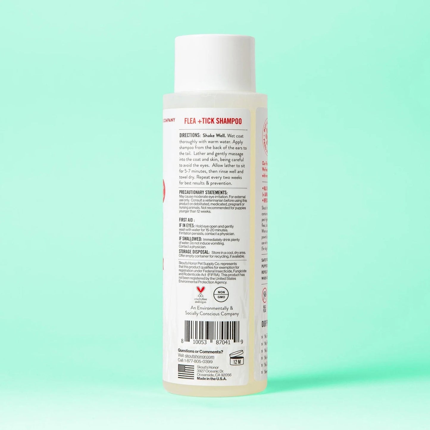 flea + tick shampoo, 16oz