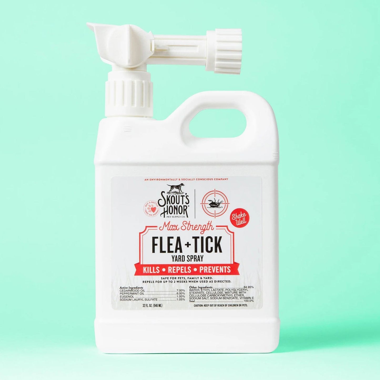 flea + tick yard spray, 32oz