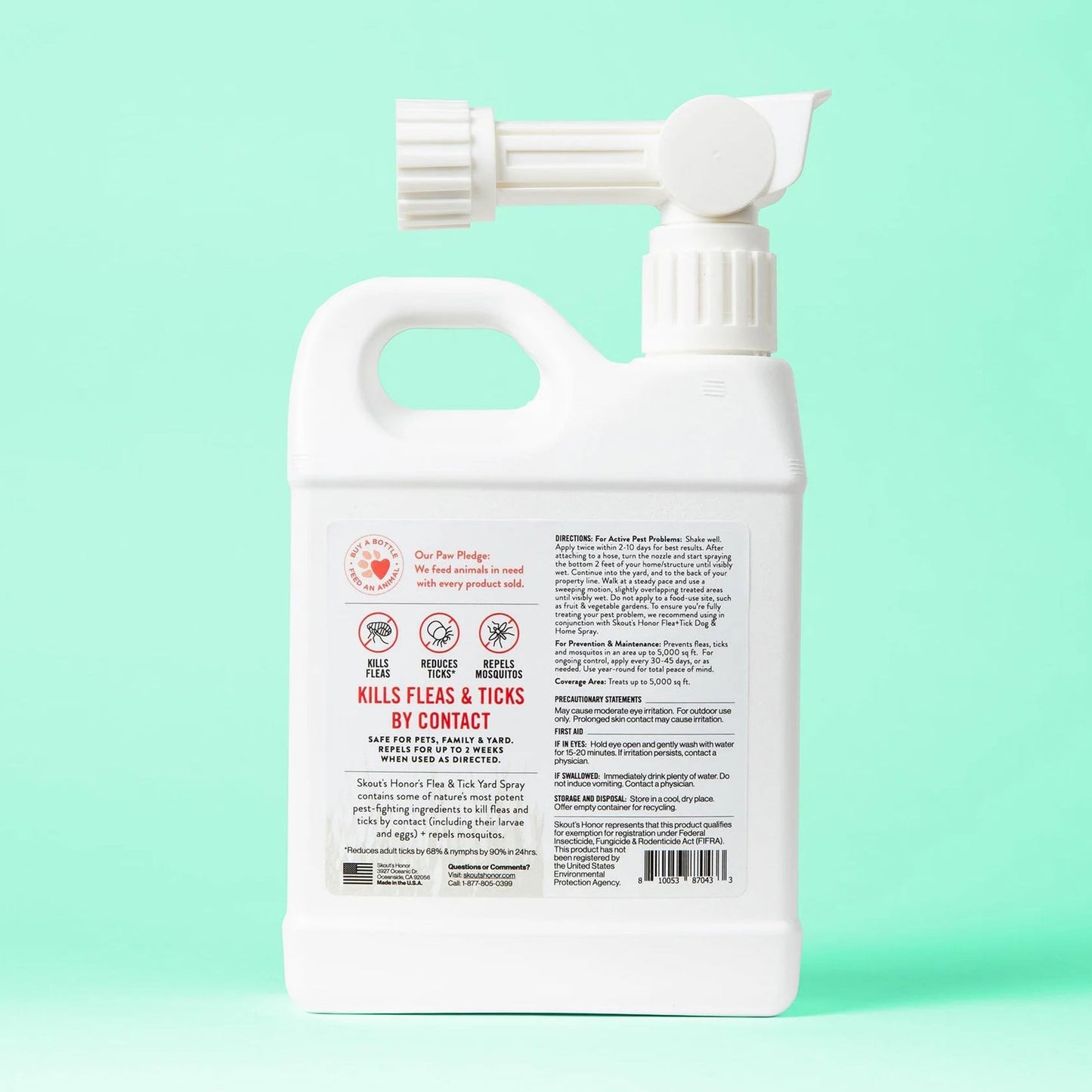 flea + tick yard spray, 32oz