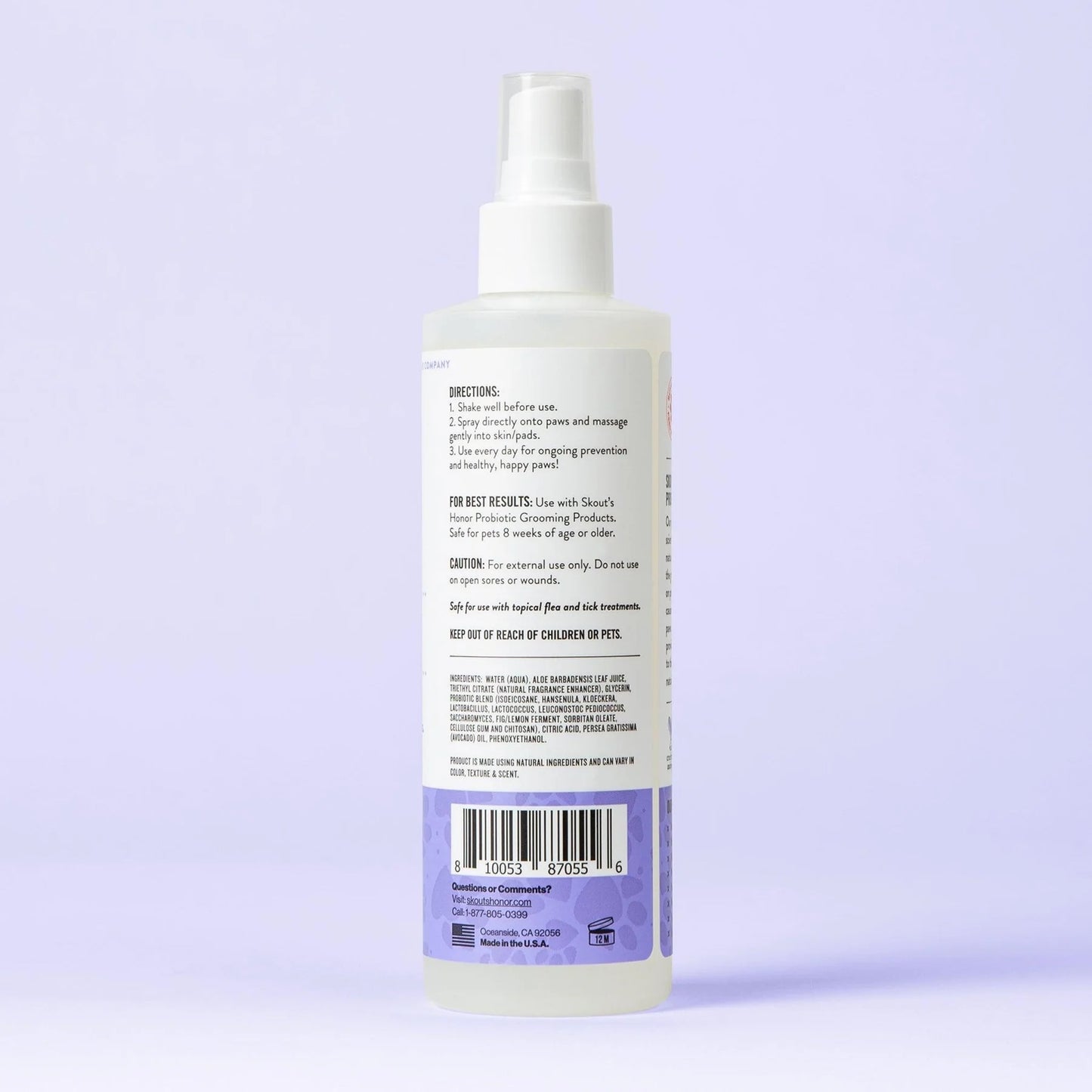 probiotic paw spray, 8oz