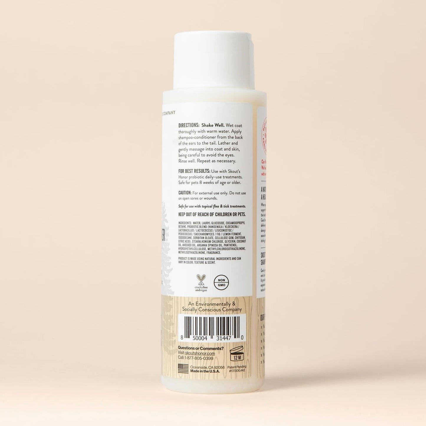 probiotic shampoo+conditioner dog of the woods, 16oz