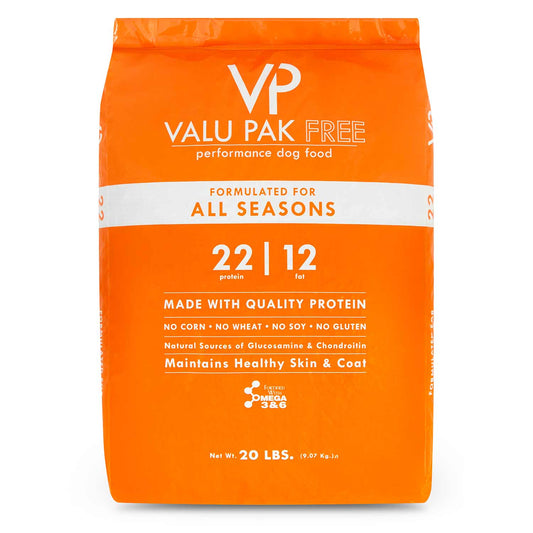20 lb ValuPak 22/12 Dog Food (Orange Bag)