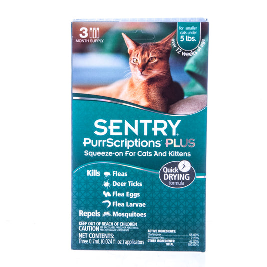 PurrScriptions PLUS Squeeze-On 3mo Under 5# 3/pk