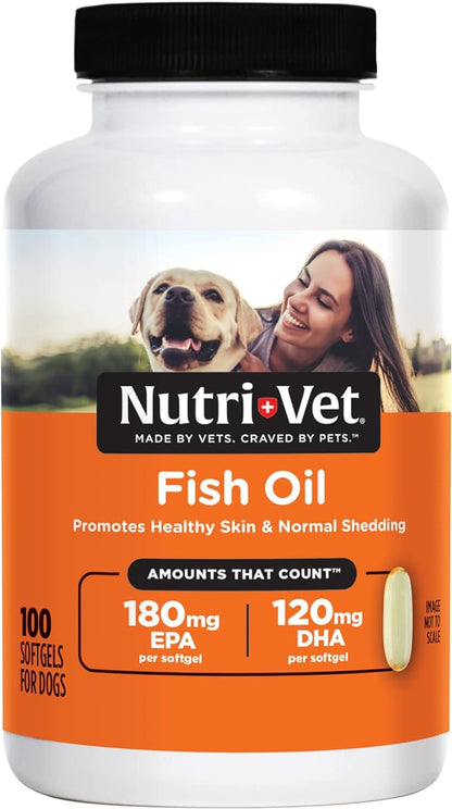 Nutri-Vet Fish Oil Soft Gels, 100 count