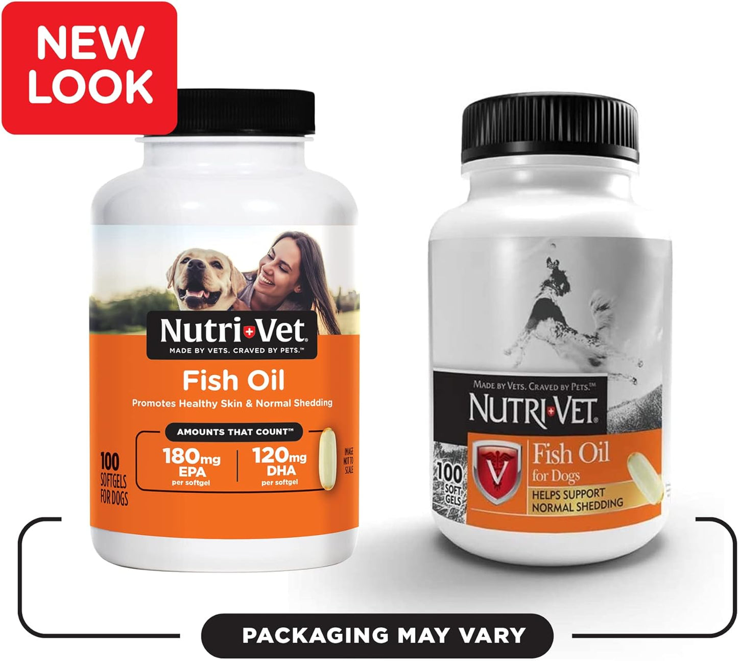nutri-vet fish oil soft gels, 100 count