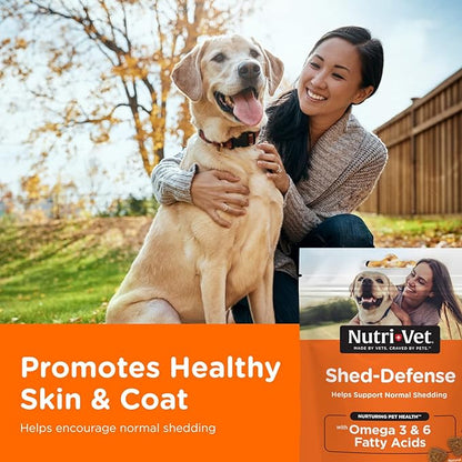 Nutri-Vet Shed-Defense Soft Chews for Dogs, 5.3 oz