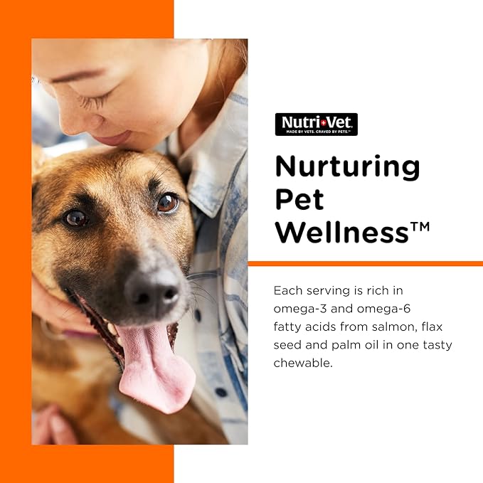 nutri-vet shed-defense soft chews for dogs, 5.3 oz