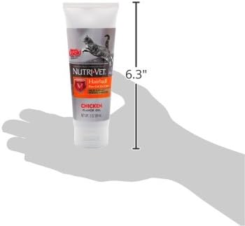 Nutri-Vet Hairball Paw-Gel for Cats, Chicken, 3 oz