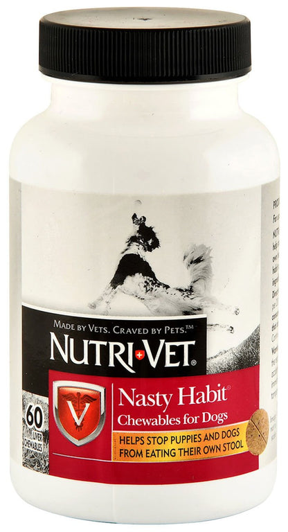Nutri-Vet Nasty Habit Liver Chewables, 60 count