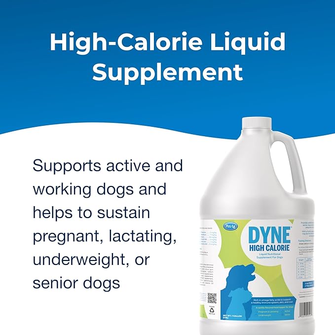dyne high calorie liquid for dogs, gallon