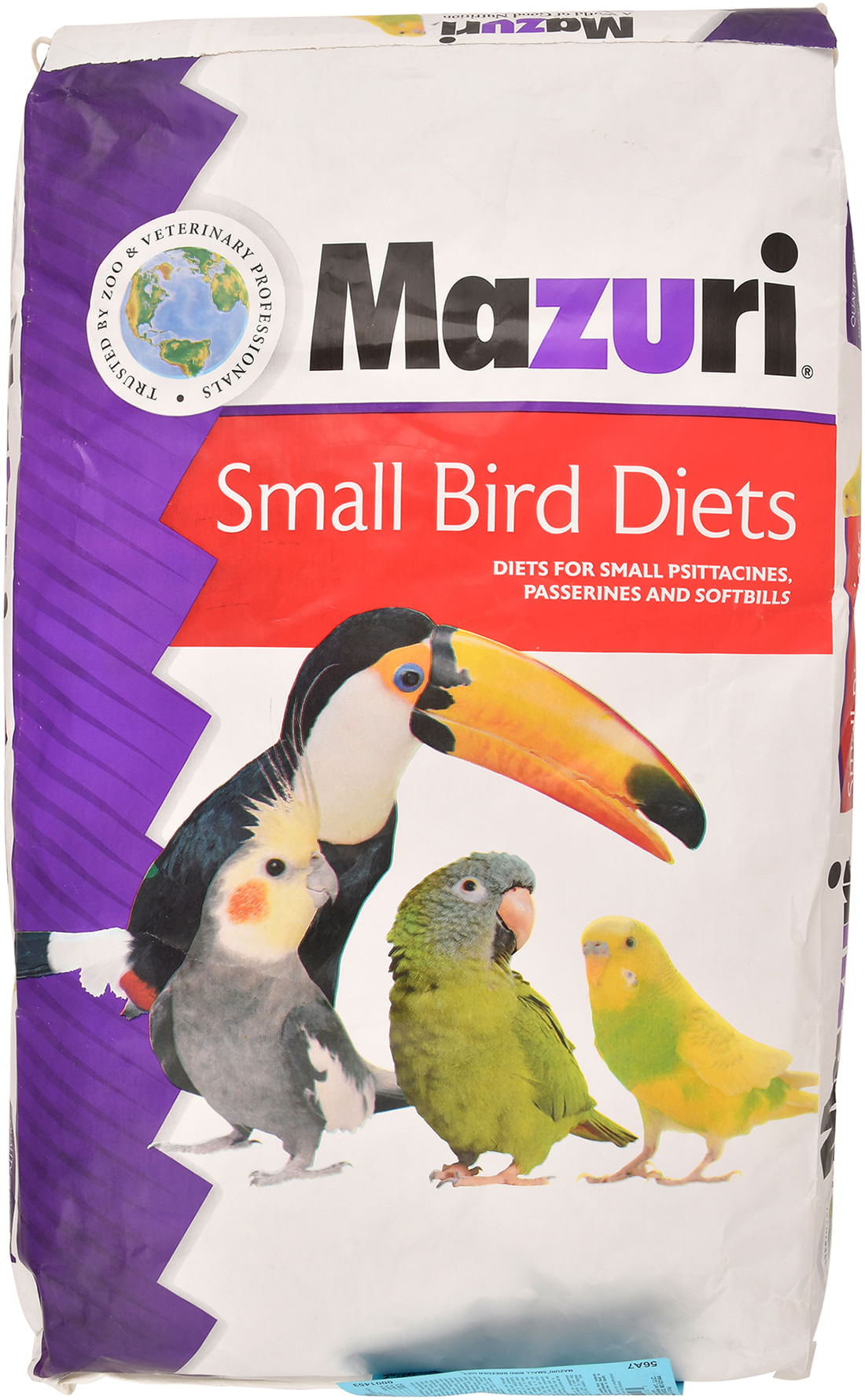 mazuri small bird breeder diet, 25 lb