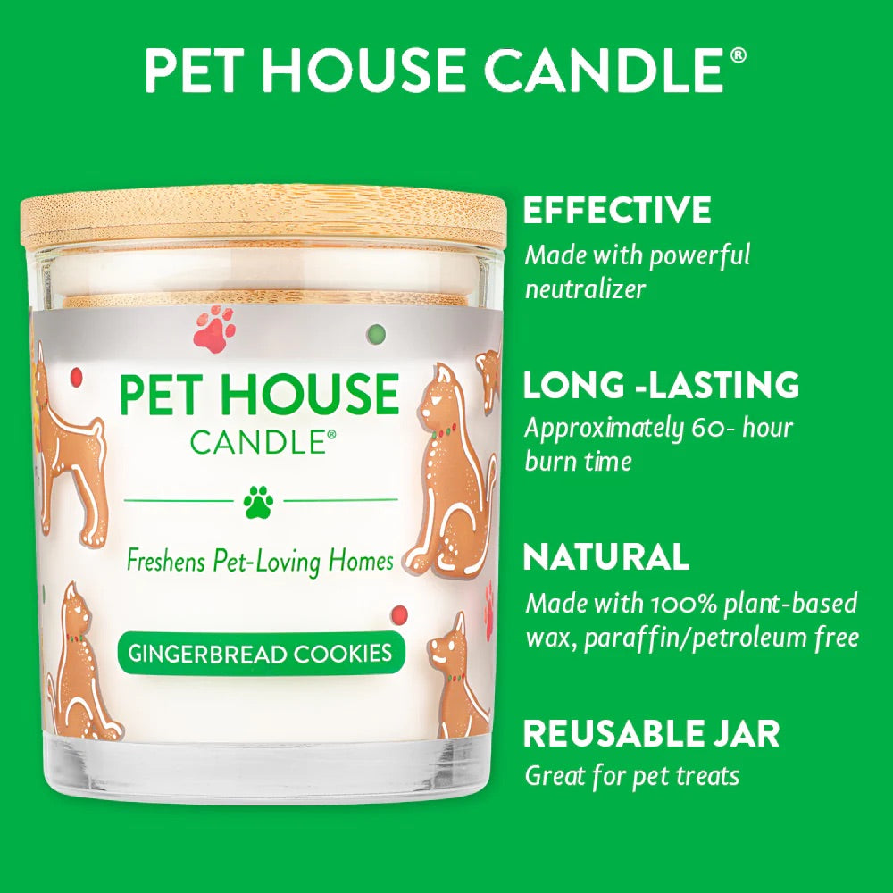 9oz candle, gingerbread cookies