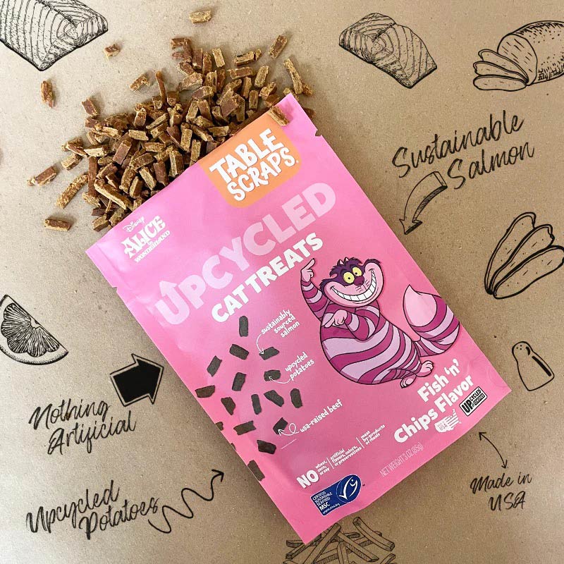 disney table scraps fish 'n' chips flavor cat treats, 3oz