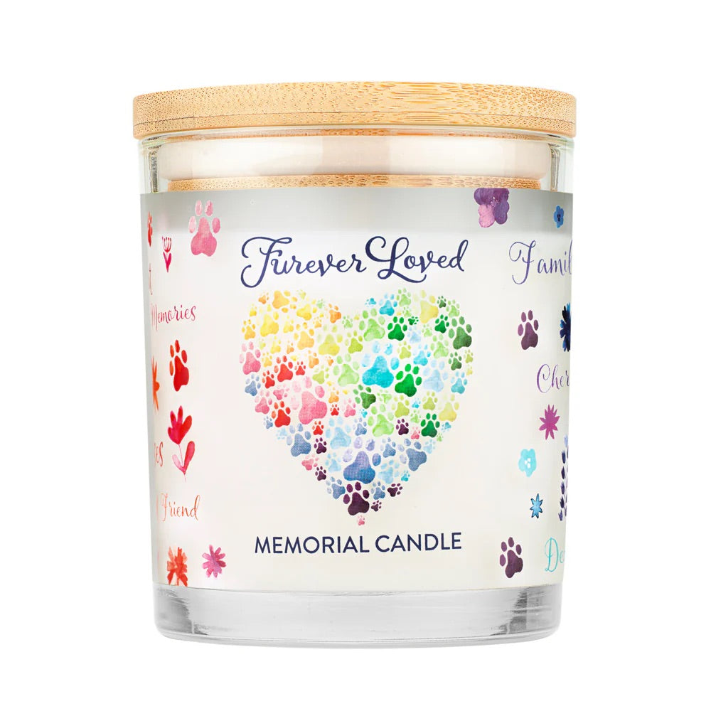 9oz candle, furever loved memorial
