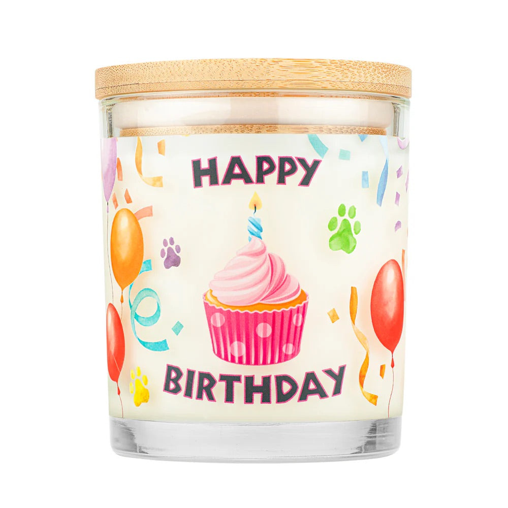 9oz candle, happy birthday