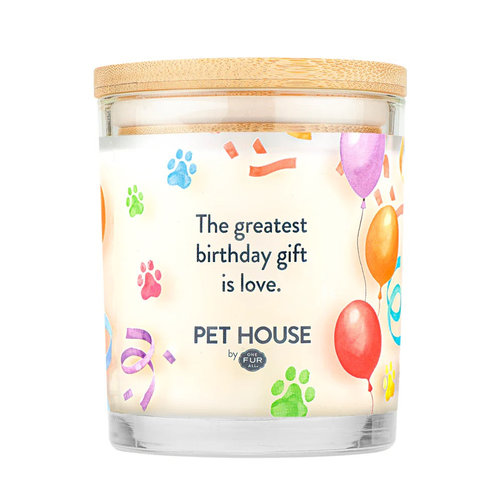 9oz candle, happy birthday
