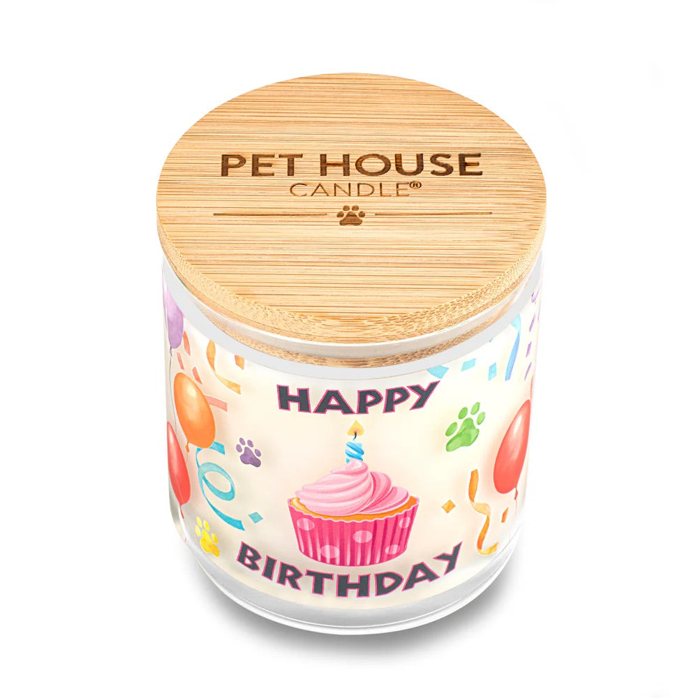 9oz candle, happy birthday