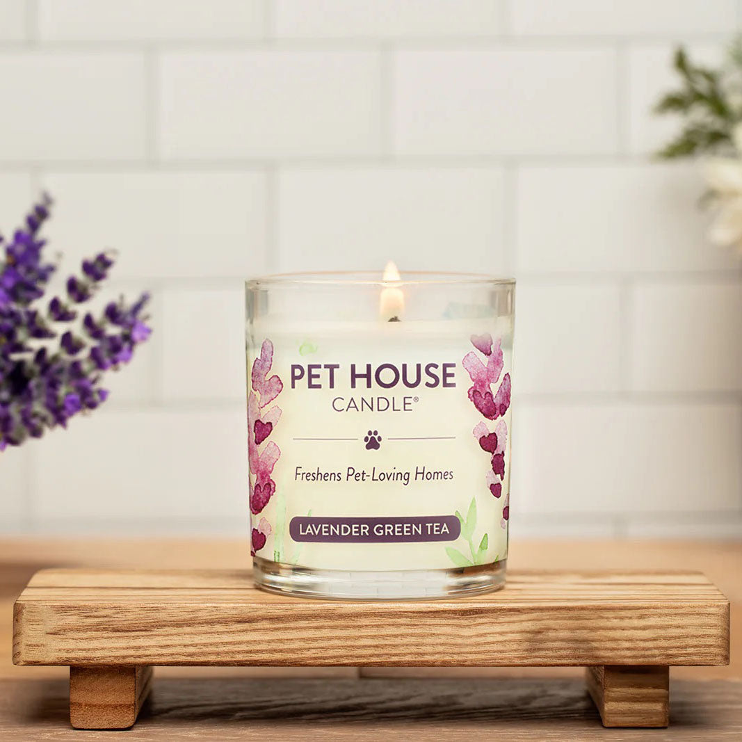 9oz candle, lavender green tea