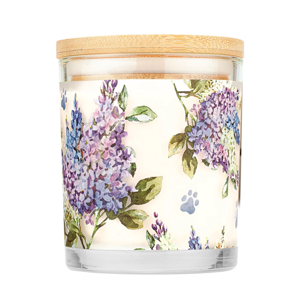 9oz candle, lilac garden