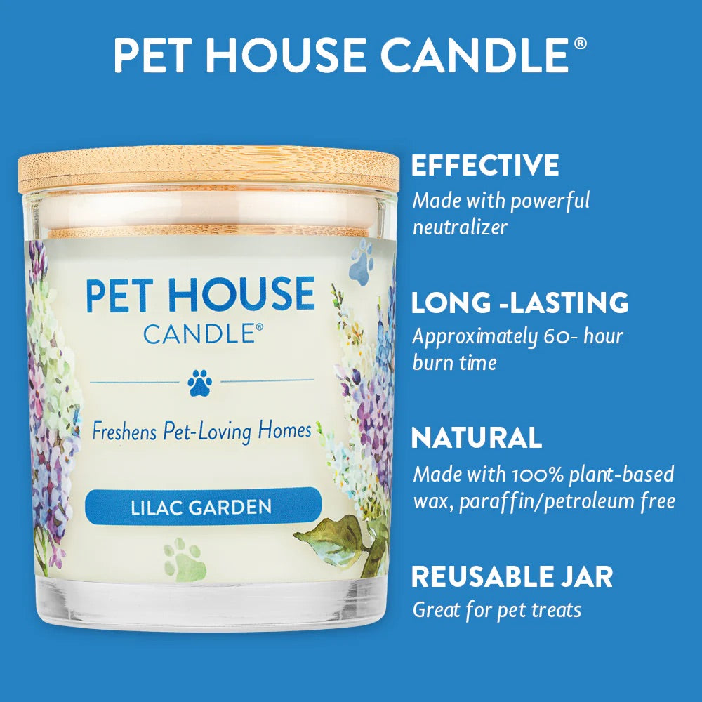 9oz candle, lilac garden