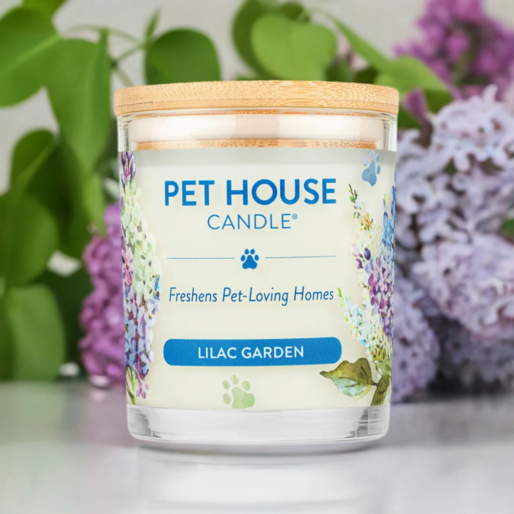 9oz candle, lilac garden