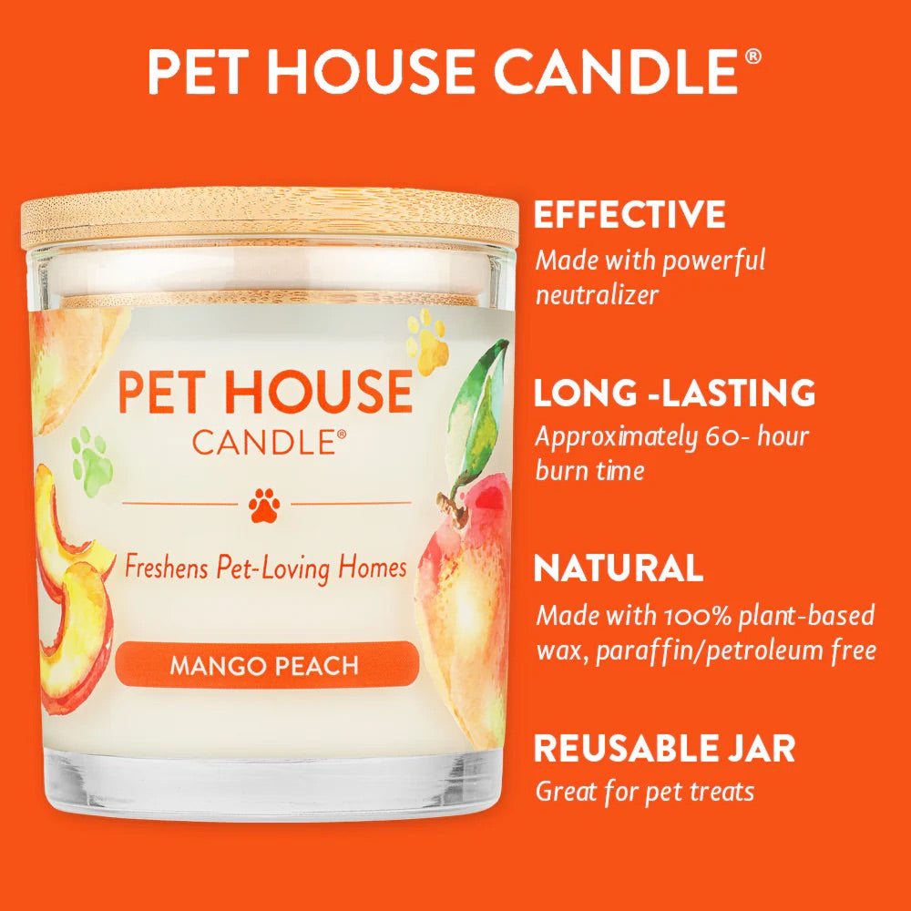9oz candle, mango peach