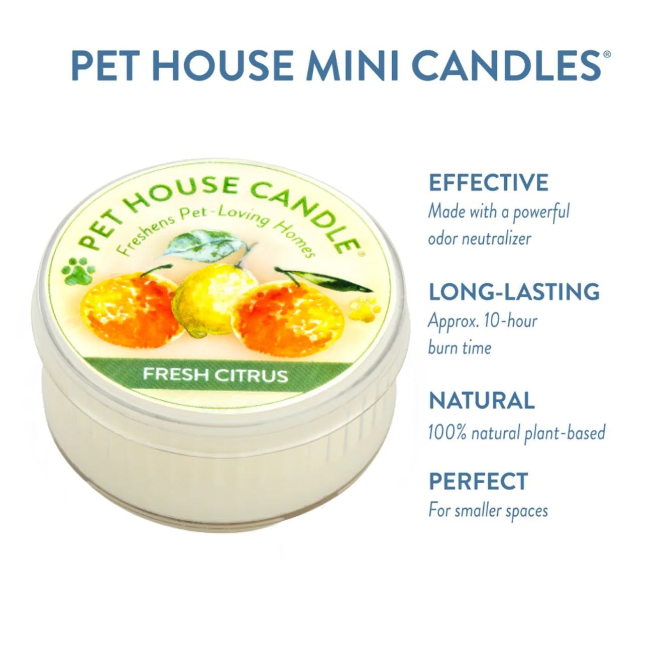 mini candle, fresh citrus