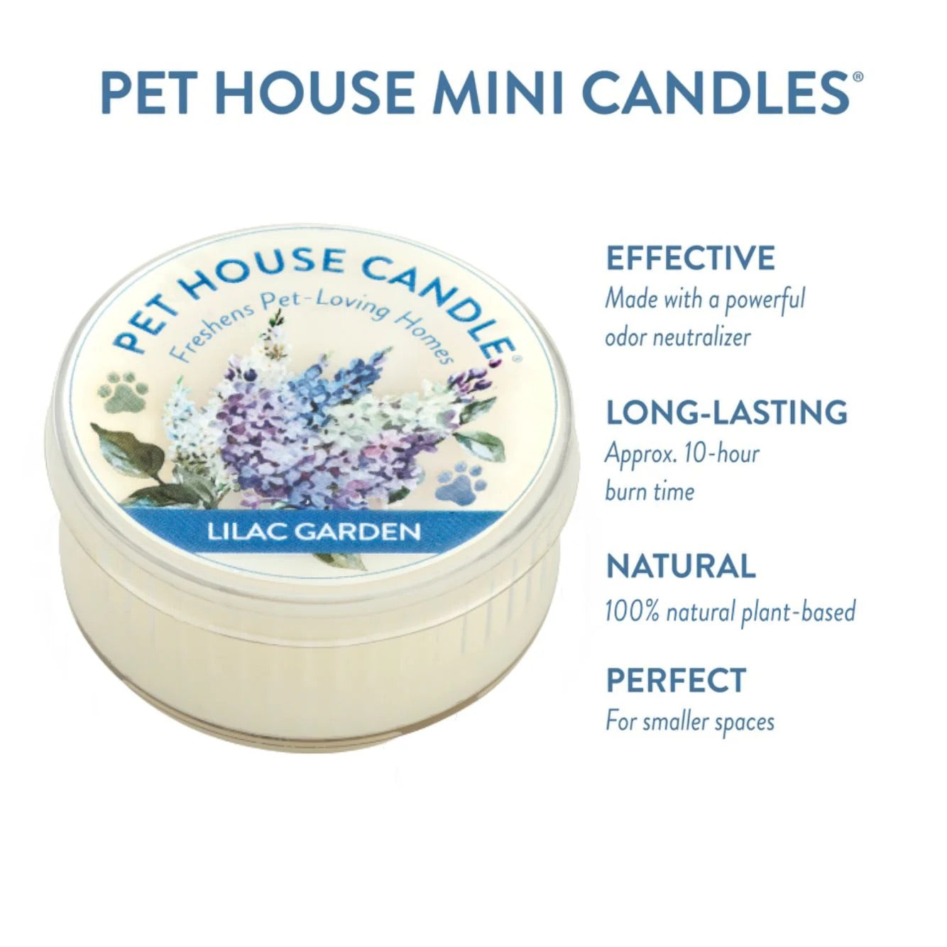 mini candle, lilac garden