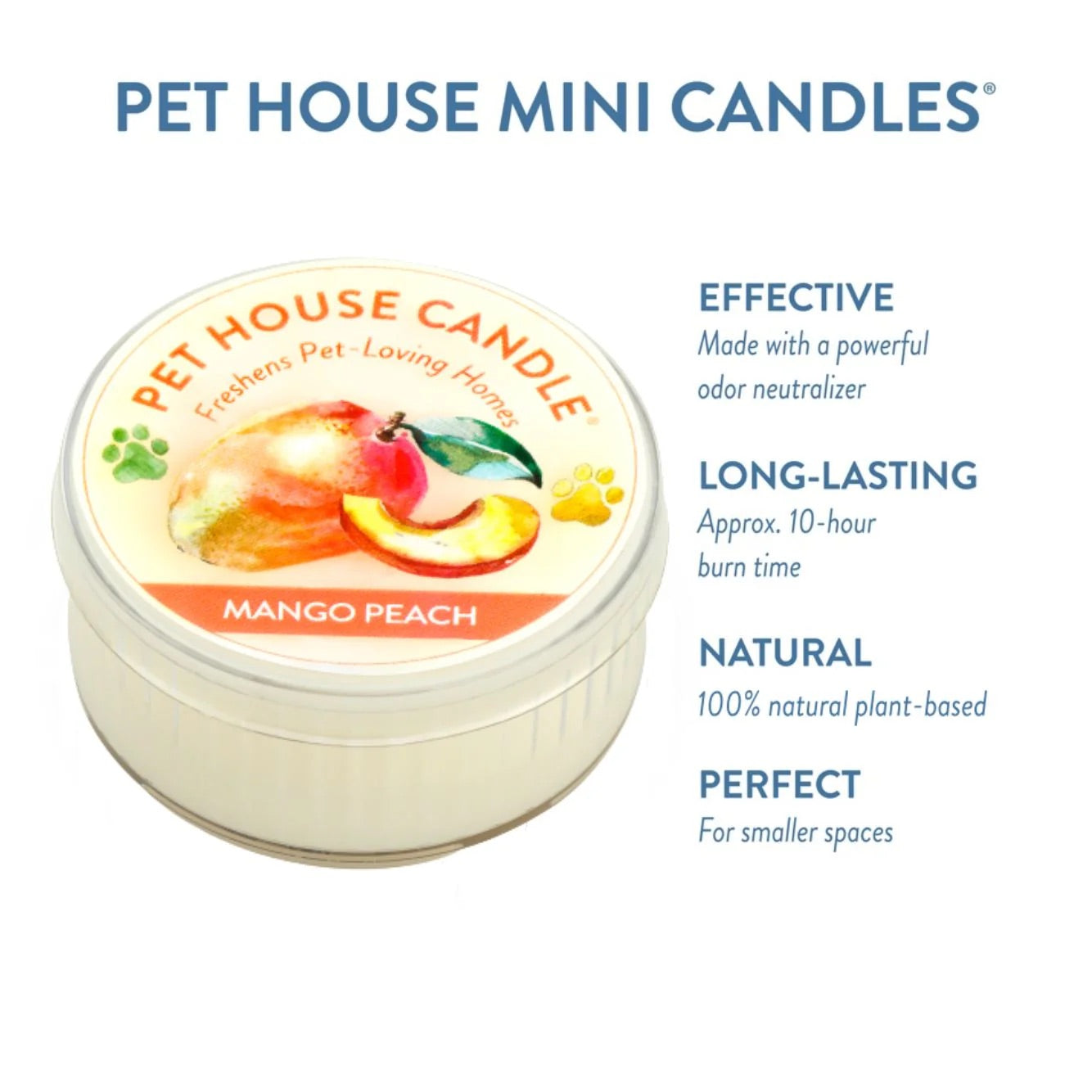 mini candle, mango peach