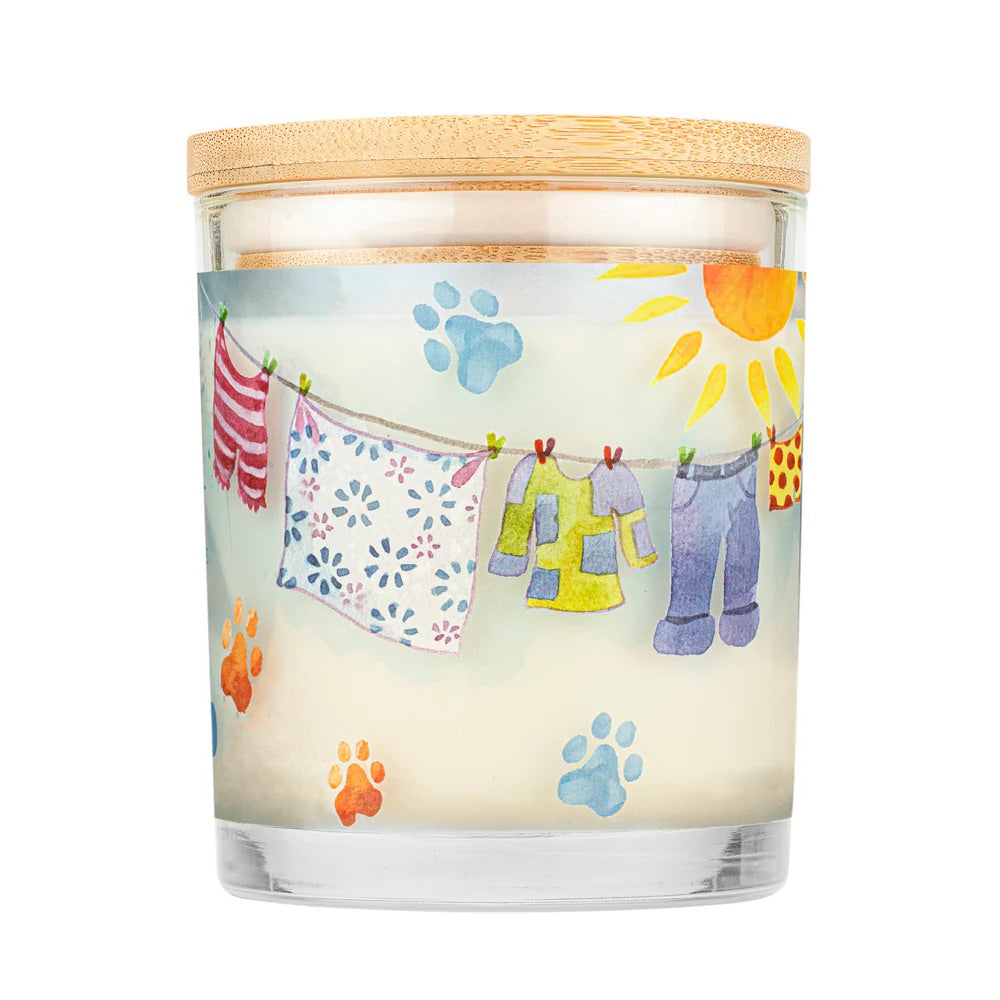 9oz candle, sunwashed cotton
