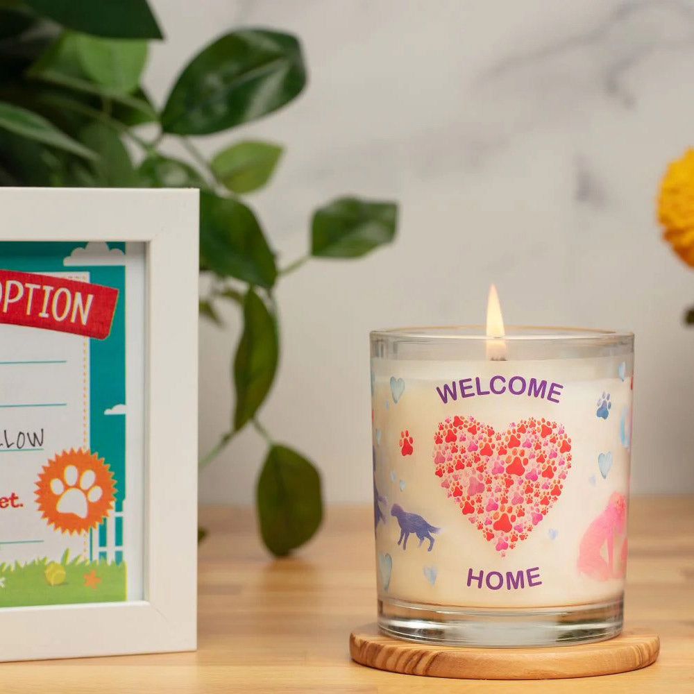 9oz candle, welcome home