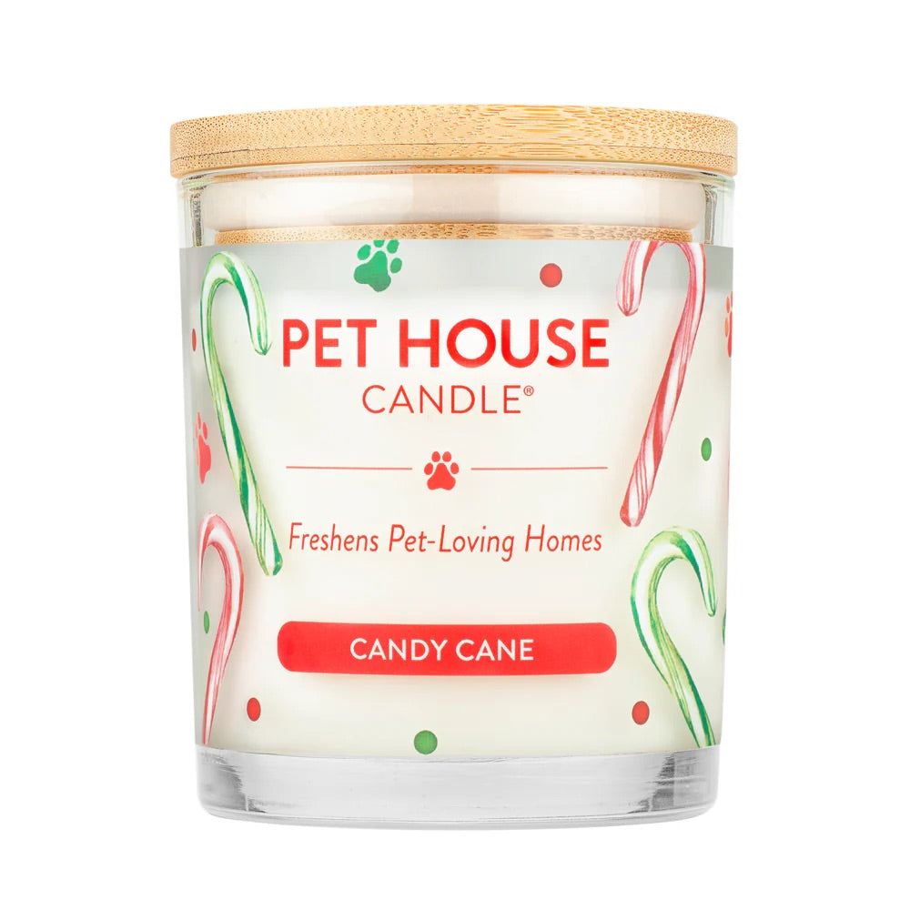 9oz candle, candy cane